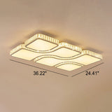 GloriaForma LED Deckenleuchte | Modernes Luxusdesign | Gold | Rechteckig & Quadratisch | Dimmbar