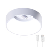 SenseLux Runde LED Deckenleuchte | Bewegungssensor | Weißes Licht | Batteriebetrieben & Wiederaufladbar