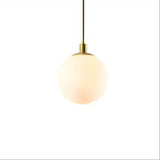 Orbilia Minimalistische Pendelleuchte | Weiße Kugel | Skandinavisches Design | Moderne Beleuchtung für Wohnräume