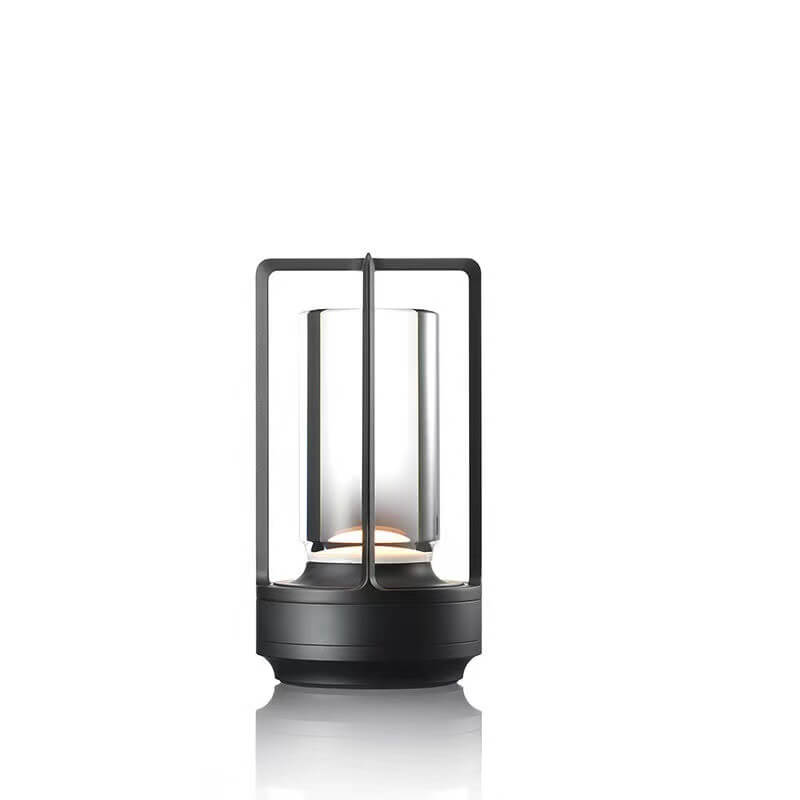 LumoEase Vintage Nachtlicht-Tischlampe | Aluminium & Acryl | USB-Aufladbar | Dimmbares LED-Licht | Nordic Design