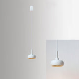 Illuro Nordic Minimalist Pendelleuchte | Aluminium-Kuppel | LED Deckenleuchte | Höhenverstellbar | Für Esszimmer & Büros