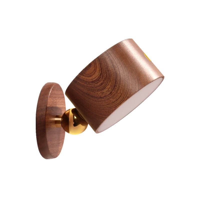 LumaWood Magnetische USB LED Wandlampe | Wiederaufladbar | Touch-Steuerung | Nachtlicht aus Holz