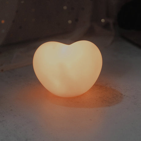 LuvSphere Silikon LED Nachtlicht | Herzförmiges Design | Tischlampe | Warmes Stimmungslicht | Dekorativ