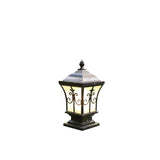 SolarLum Vintage LED Säulenleuchte | Wetterfest | Solar- und Strombetrieb | Dekorative Außenbeleuchtung