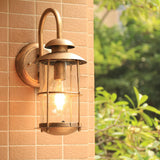 Aurovia Vintage Outdoor Wandleuchte | Wasserdicht | Eisen & Glas | 1-Licht Design | Ideal für Terrasse & Garten