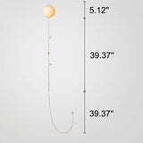 VertaGlow Minimalist Glas-Wandleuchte | Langer Arm | Modernes Design | Dimmbares Stimmungslicht | Perfekt für Wohnzimmer & Schlafzimmer