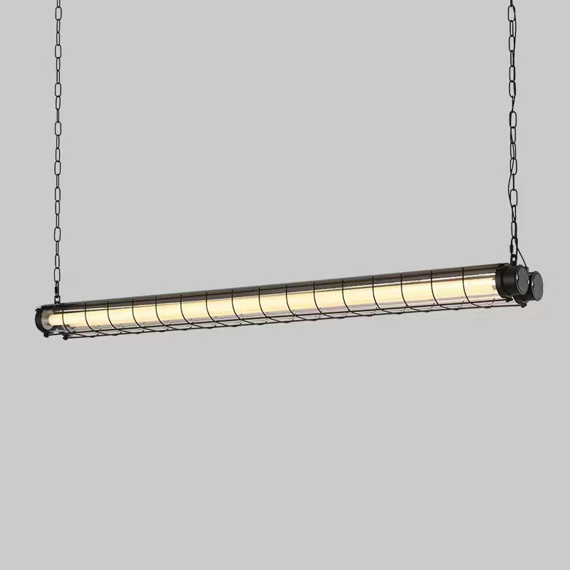 Lynteris Insel-Leuchte | Modernes Industrie-Design | Acryl & Metall | 1/2-flammig | Esszimmer-Beleuchtung