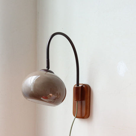 LumiCarve Wandleuchte | Minimalistisches Design | Glas & Massivholz | LED Wandleuchte für Wohnräume