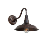 Noctura Classic Wandlampe | Vintage Design | Eisenrahmen mit Rundem Glasschirm | 1-Licht Esszimmerbeleuchtung