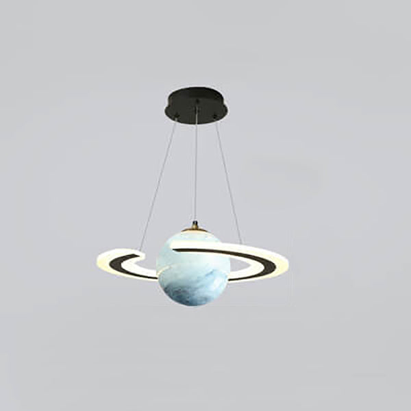NovaOrbit Kids LED Kronleuchter | Kreatives Weltraumdesign | Dimmbar & Farbenfroh | Modern