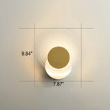 Luxoria Geo LED Wandleuchte | Goldenes Geometrisches Design | Acryl & Modern | Warmes Licht