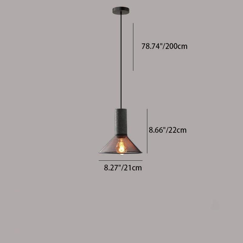 UrbanTaper Industrial Design Zement Pendelleuchte | Zylindrische Form | Moderner Look | Perfekt für Wohnzimmer