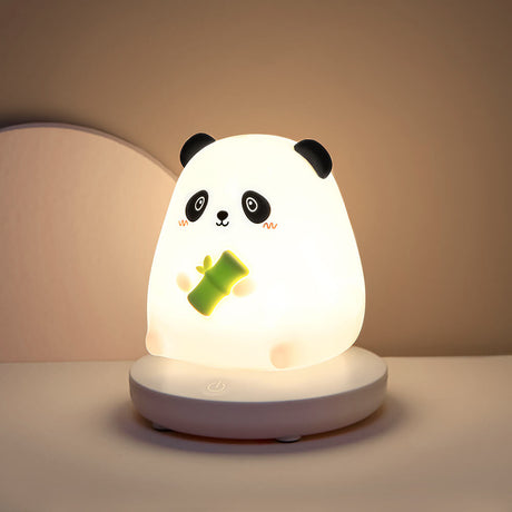 Luminio PalsTier Nachtlicht | Kreatives Silikondesign | Wiederaufladbar via USB | Deko-Tischlampe für Kinder