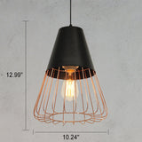 CageNova Geometrische Pendelleuchte | Nordic Design | Eisenkäfig | Einzigartige Beleuchtung
