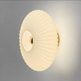 GlowDisc Vintage Wandleuchte | Strukturiertes Glas | Zeitloses Design