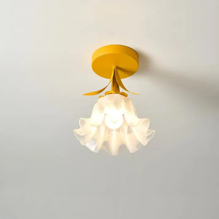 FleurTiffany Französische Tiffany-Deckenleuchte | Blumenmuster | Elegantes Jugendstil-Design für Ihr Zuhause