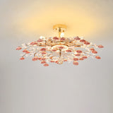 LustraRose Elegance | Keramik Kristall Kronleuchter | 6/7/8-flammig | Luxuriöse Beleuchtung