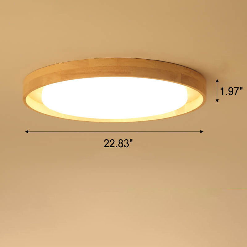 FantasiaLog Japanese Inspired LED Deckenleuchte | Minimalistisch | Warmes Licht | Dimmbar | Moderne Wohnzimmerbeleuchtung