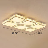 GloriaForma LED Deckenleuchte | Modernes Luxusdesign | Gold | Rechteckig & Quadratisch | Dimmbar