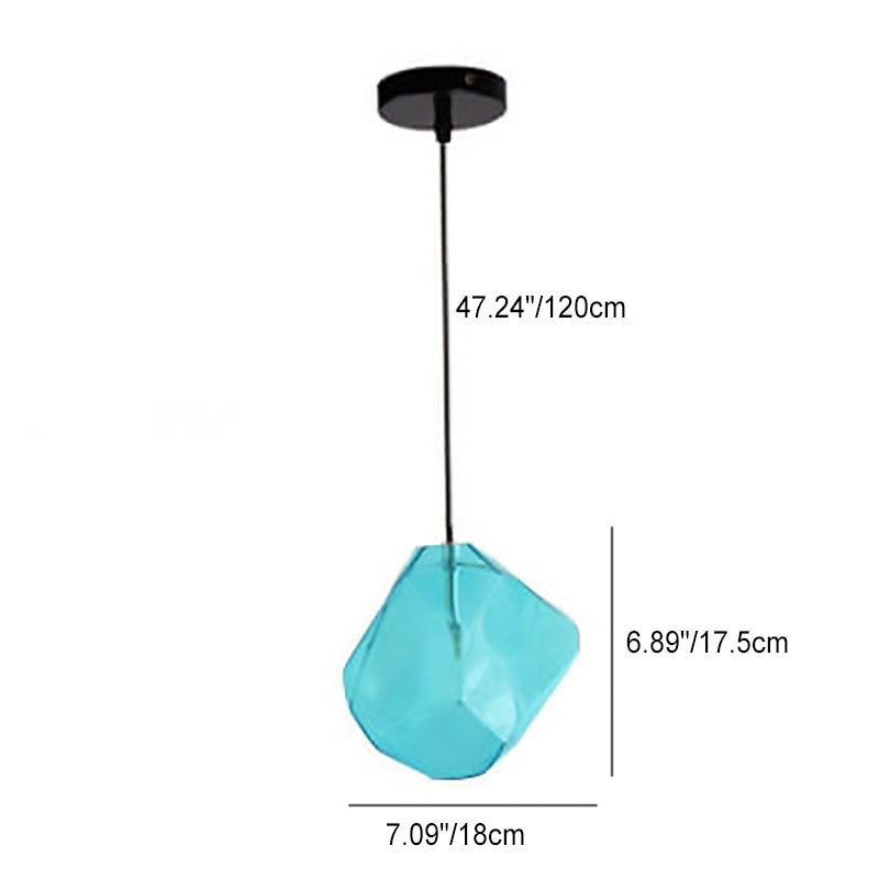 Glasvara Pendelleuchte | Modernes Glasdesign | Unregelmäßige Form | Wohnzimmerlicht