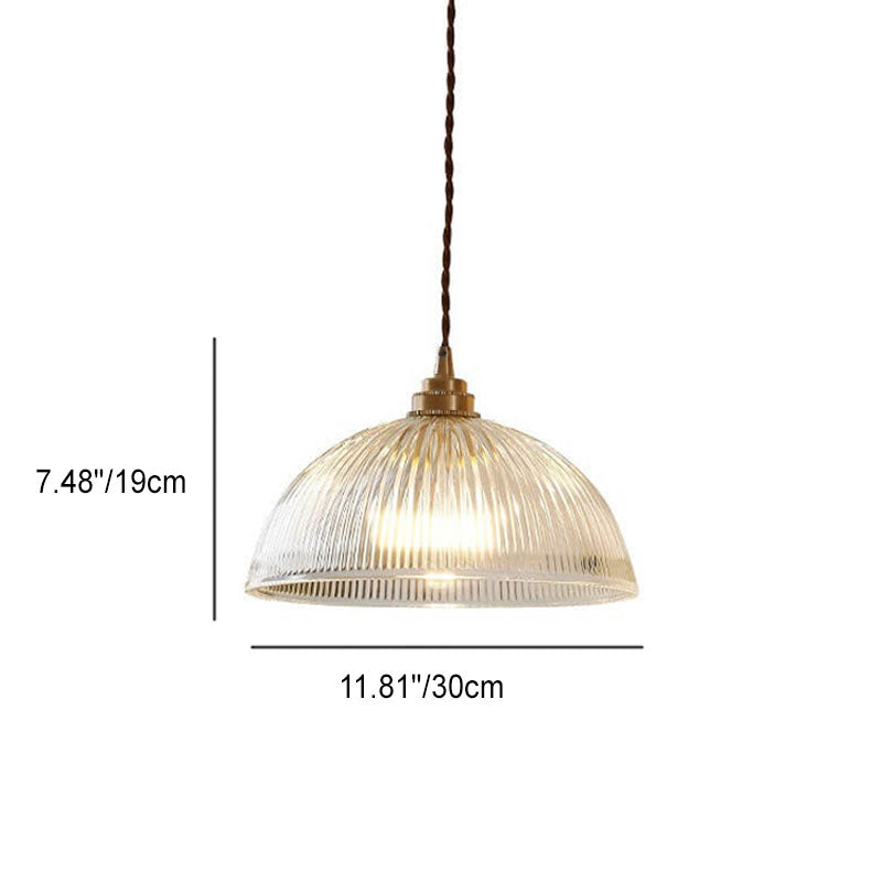 ClaraDome Pendelleuchte | Moderne Glas-Kuppel | Pot Lid Design | Verschiedene Größen