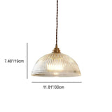ClaraDome Pendelleuchte | Moderne Glas-Kuppel | Pot Lid Design | Verschiedene Größen