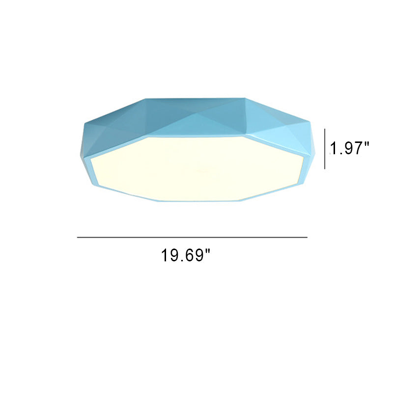 LumaGem Nordic LED Deckenleuchte | Diamant-Design | Acryl & Eisen | Dimmbares Licht | Moderne Beleuchtung
