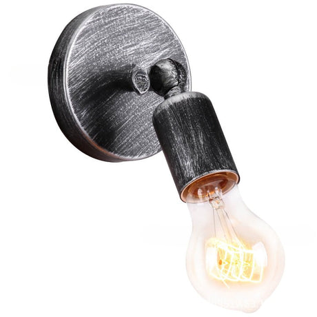 Lumiron Vintage Wandleuchte | Industrielles Design | Exponierte Glühbirne | Wandlampe im Retro-Stil