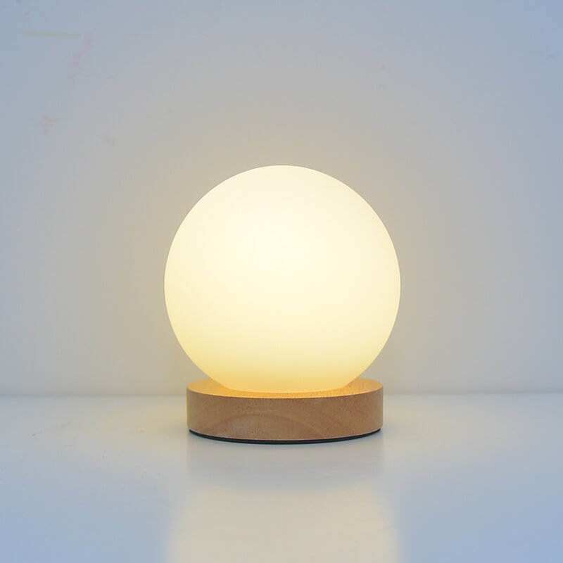 LumoAura USB LED Tischlampe | Wiederaufladbar | Warmes Licht | Minimalistisches Design für Zuhause