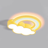 RainbowGlow LED Deckenleuchte | Cartoon Regenbogen & Wolken Design | Kinderzimmer Beleuchtung | Dimmbar