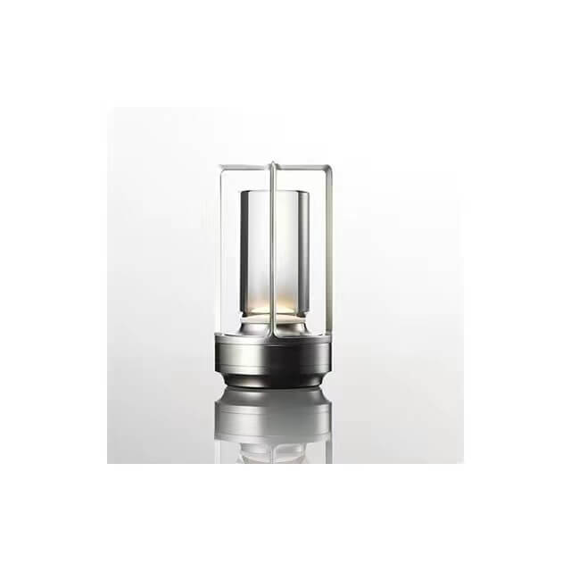 LumoEase Vintage Nachtlicht-Tischlampe | Aluminium & Acryl | USB-Aufladbar | Dimmbares LED-Licht | Nordic Design
