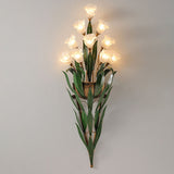FloraLux Wandlampe | Modern Minimalist Design | 6/10-flammig | Glasblüten | Dekorative Beleuchtung