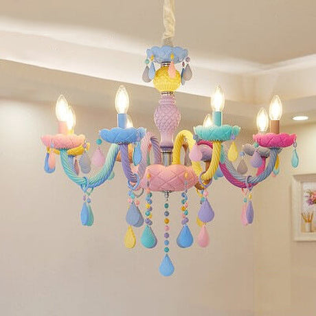 LumiÉtoile Kinder Kronleuchter | Moderner Candelabra-Stil | Kristallglas | 5-15 Lichter