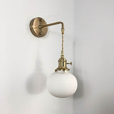 BrassGlow Japanische Retro Wandleuchte | Minimalistisches Design | Zylinder Oval | Messing & Lucite | 1-flammig