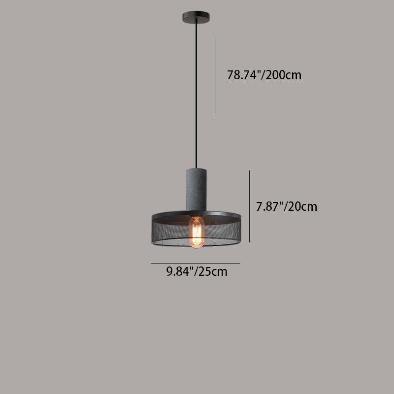 UrbanTaper Industrial Design Zement Pendelleuchte | Zylindrische Form | Moderner Look | Perfekt für Wohnzimmer