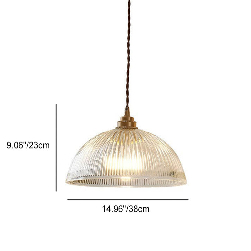 ClaraDome Pendelleuchte | Moderne Glas-Kuppel | Pot Lid Design | Verschiedene Größen