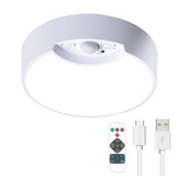 SenseLux Runde LED Deckenleuchte | Bewegungssensor | Weißes Licht | Batteriebetrieben & Wiederaufladbar