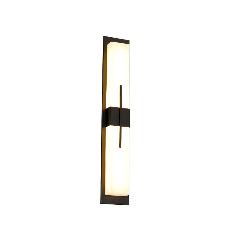 LumenEdge Außenwandleuchte | Minimalistisches Design | Edelstahl & Acryl | LED Wasserdicht