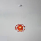 HempGlow Kreative Pendelleuchte aus Hanfgeflecht | Modernes Design | Einzigartiger Lichtakzent | Hängeleuchte für Zuhause