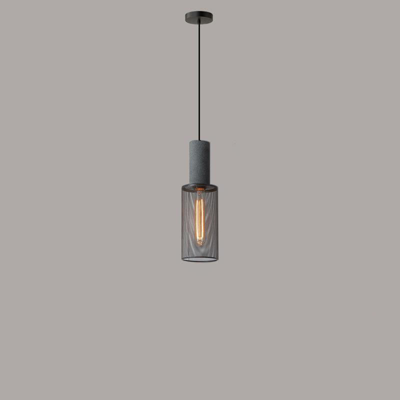UrbanTaper Industrial Design Zement Pendelleuchte | Zylindrische Form | Moderner Look | Perfekt für Wohnzimmer