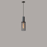UrbanTaper Industrial Design Zement Pendelleuchte | Zylindrische Form | Moderner Look | Perfekt für Wohnzimmer