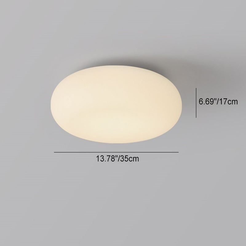 LunaForma Minimalistische LED Deckenleuchte | Ovales Design | Dimmbares Licht | Modernes Schlafzimmerlicht