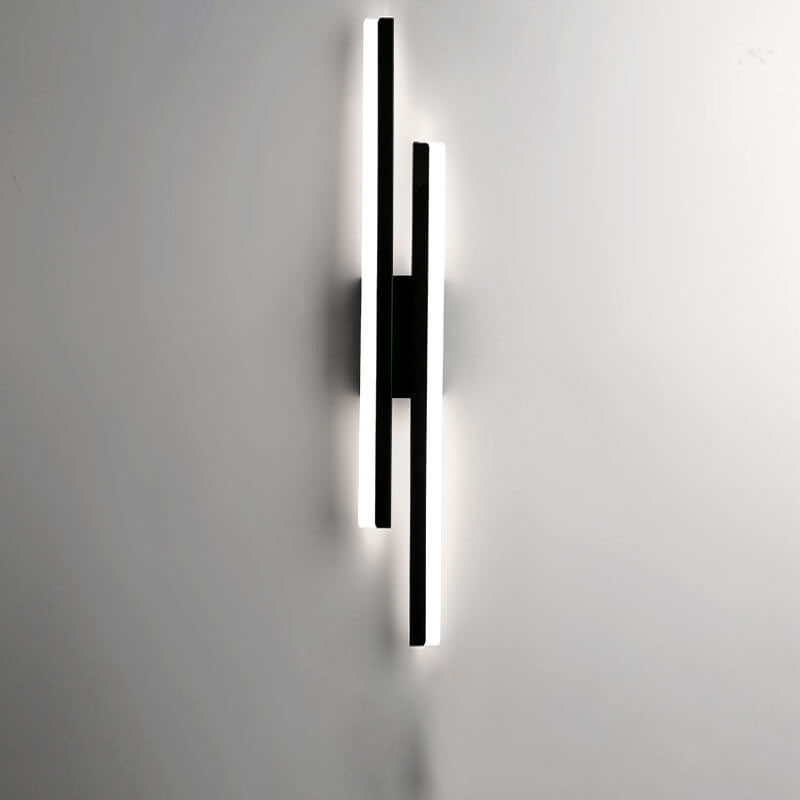 LuxLine Moderne LED Wandlampe | Minimalistisches Design | Eisen & Acryl | Dimmbares Licht