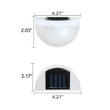 SolarCrest LED Wandleuchte | Halbkreis-Design | Solarbetrieben | Wasserdicht | Zaun- und Außenbeleuchtung