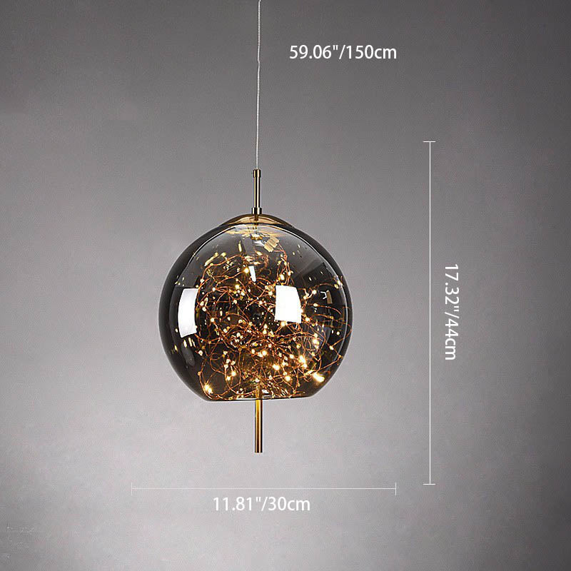 LumoSphere Nordic Pendelleuchte | Zylinder Oval Design | Glas-Lampe | Dimmbares LED Licht | Schlafzimmer & Wohnräume