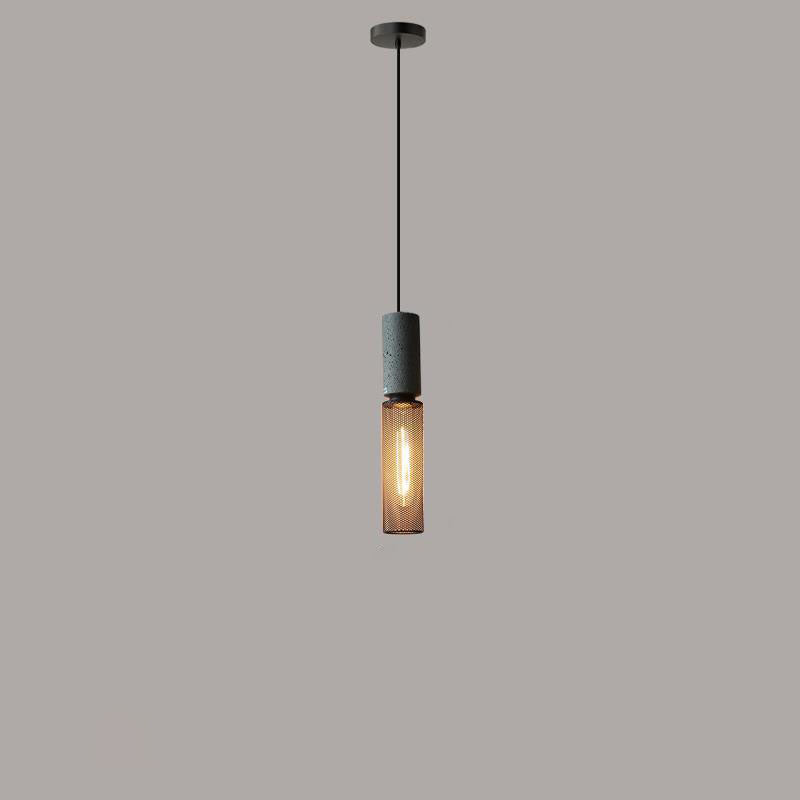 UrbanTaper Industrial Design Zement Pendelleuchte | Zylindrische Form | Moderner Look | Perfekt für Wohnzimmer
