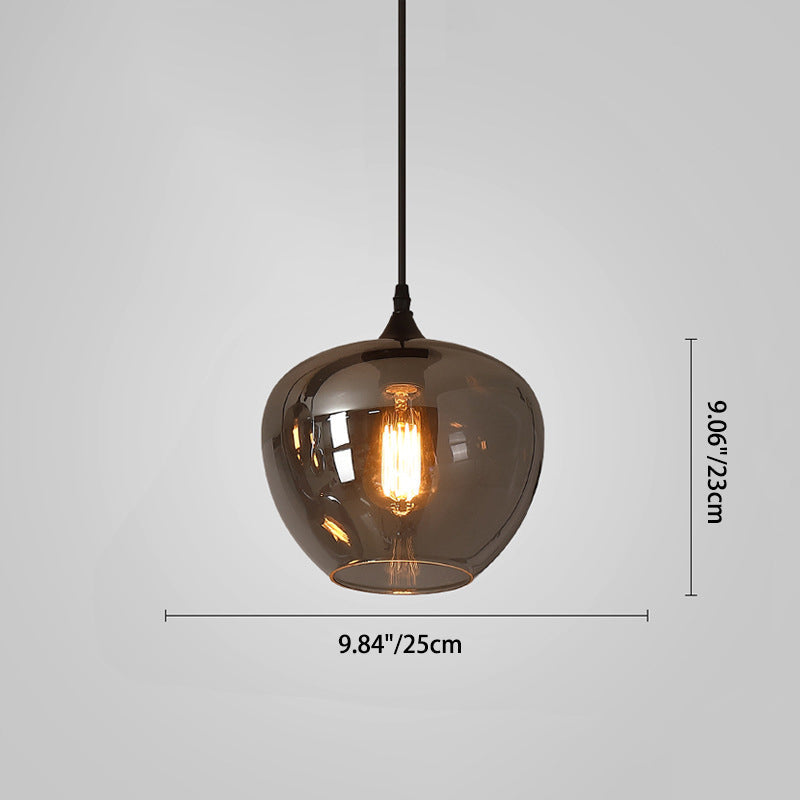 SmokeLume Glas Pendelleuchte | Modernes Design | Rauchgraues Glas | LED Beleuchtung | Perfekt für Zuhause