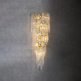 Lustrevia Kristall Wandleuchte | Luxus Design | Quasten aus Kristall | LED 1-Licht | Wohnzimmerlicht