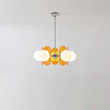 LumiOrion Acryl-Kronleuchter | 3/5/6/8 Lichter | Mid-Century Design für Wohnzimmer & Essbereich