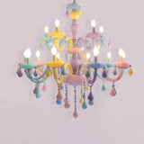 LumiÉtoile Kinder Kronleuchter | Moderner Candelabra-Stil | Kristallglas | 5-15 Lichter